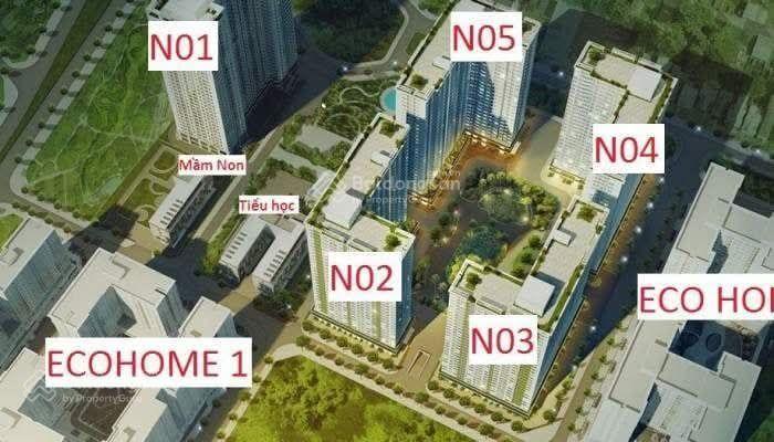 Bán căn tầng trung 3 ngủ 77m giá rẻ nhất ecohome 3, đầy đủ nội thất tâm huyết, sổ thương mại