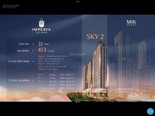 (ssm) imperia sky park  an khánh chính thức mở bán đợt 1 với giá rẻ không tưởng