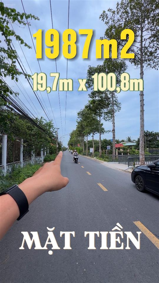 Gần 2.000m mặt tiền nhựa gần trung tâm tp. mỹ tho