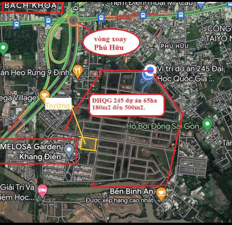 Mua bán đất nền dự án đại học quốc gia 245 phường long trường (p phú hữu cũ) quận 9