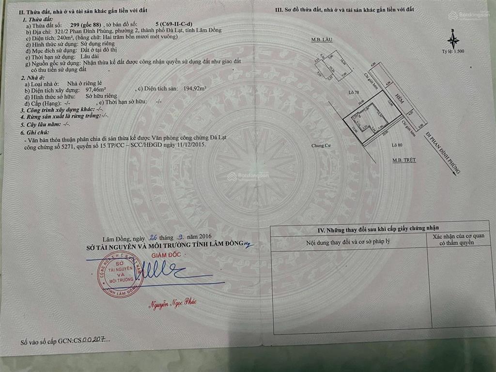 Sở hữu lô đất nằm trong kqh phan đình phùng  đà lạt giá tốt