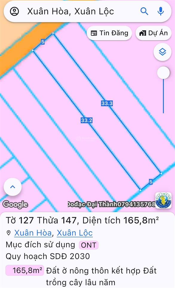 Bán đất ấp gia ui, xã xuân tâm (cũ), đường bê tông, cách đường nhựa xuân tâm  trảng táo 200m