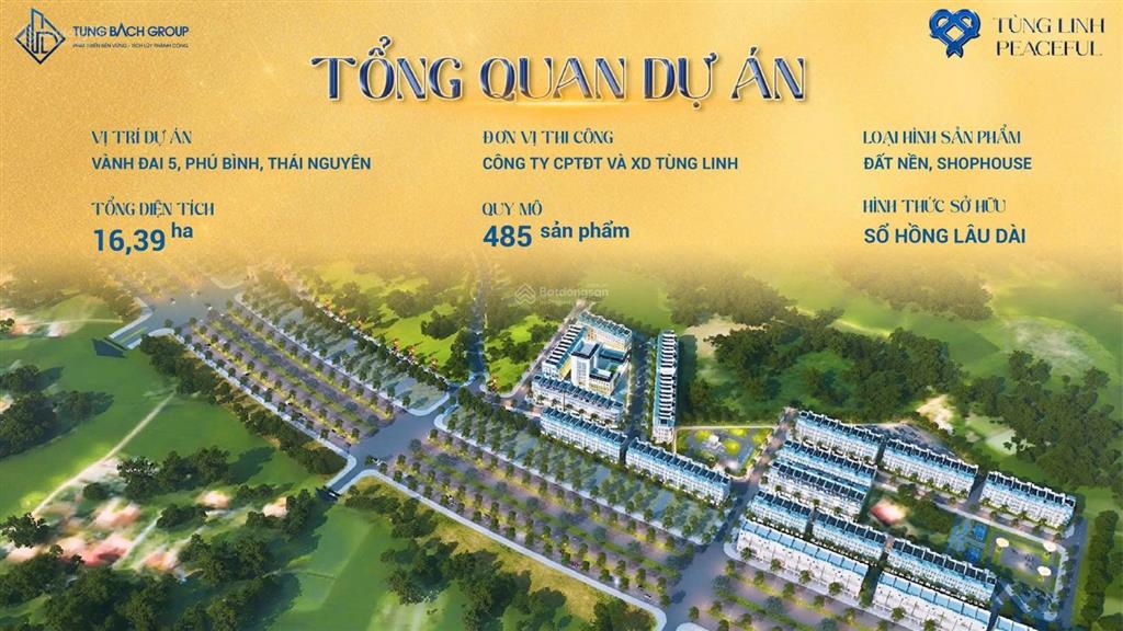 Bán đất dự án tùng linh peaceful cạnh đường vành 5 vị trí siêu đẹp