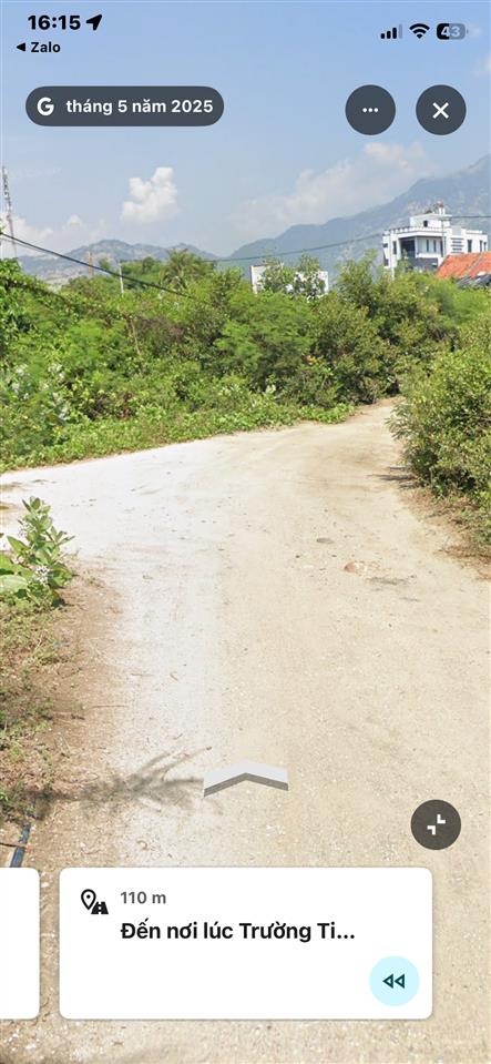 Bán đất thôn tiên ninh, xã tu bông, khánh hòa chỉ 16trm2