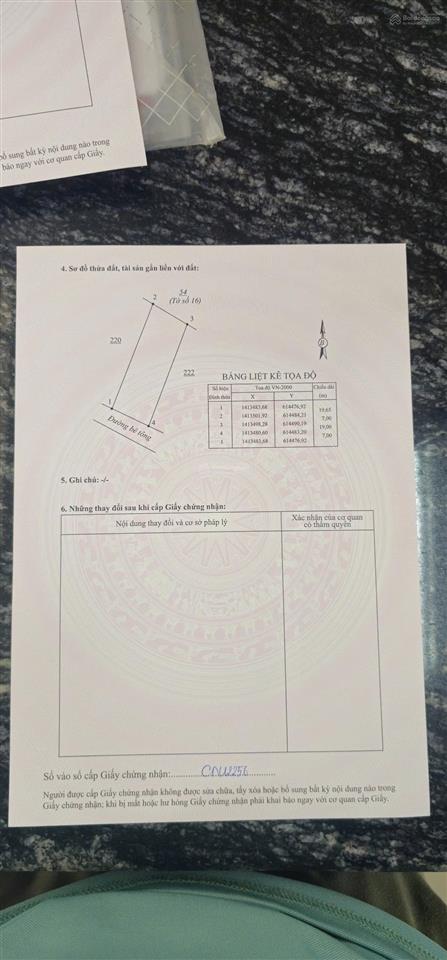 Thửa 221 tờ 17 bán đất tại thôn long hoà, xã tu bông, huyện vạn ninh, khánh hòa