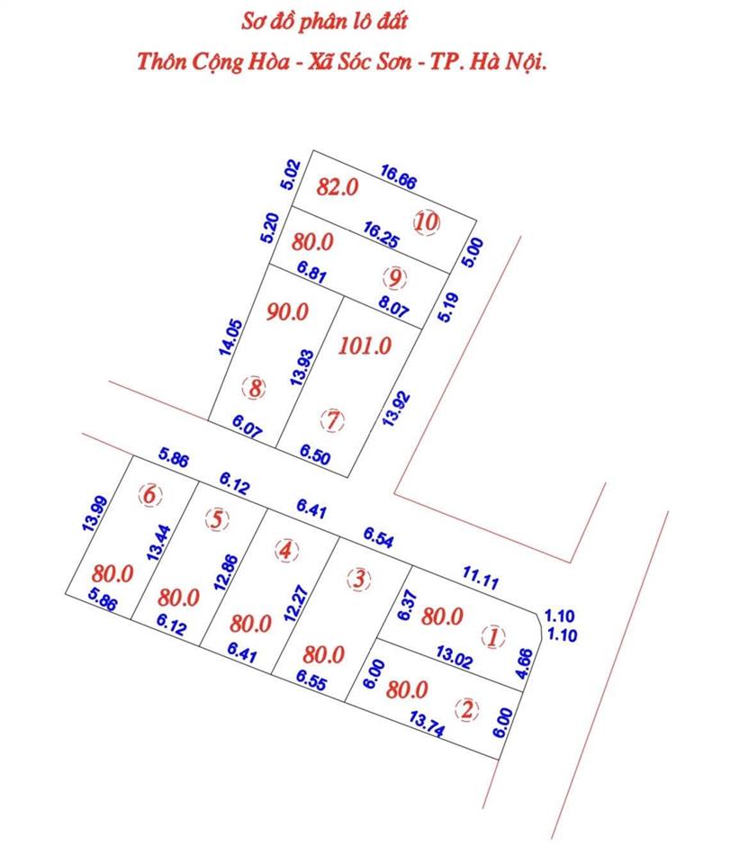Bán đất tại phù linh, sóc sơn. diện tích 80m1, giá bán 1 tỷ 850 triệu.  đức quý 0987 725 ***