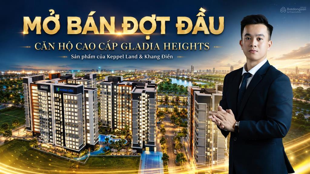 Mở bán gđ1 gladia heights, booking sớm ck 14%, giá chỉ 83tr/m2, 10% ký hđmb|1pn2pn3pn4pn đa dạng