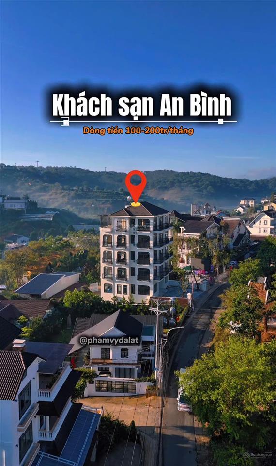 Bán nhanh khách sạn 2 mặt tiền đường an bình phường xuân hương, sẵn khách thuê 100tr/tháng