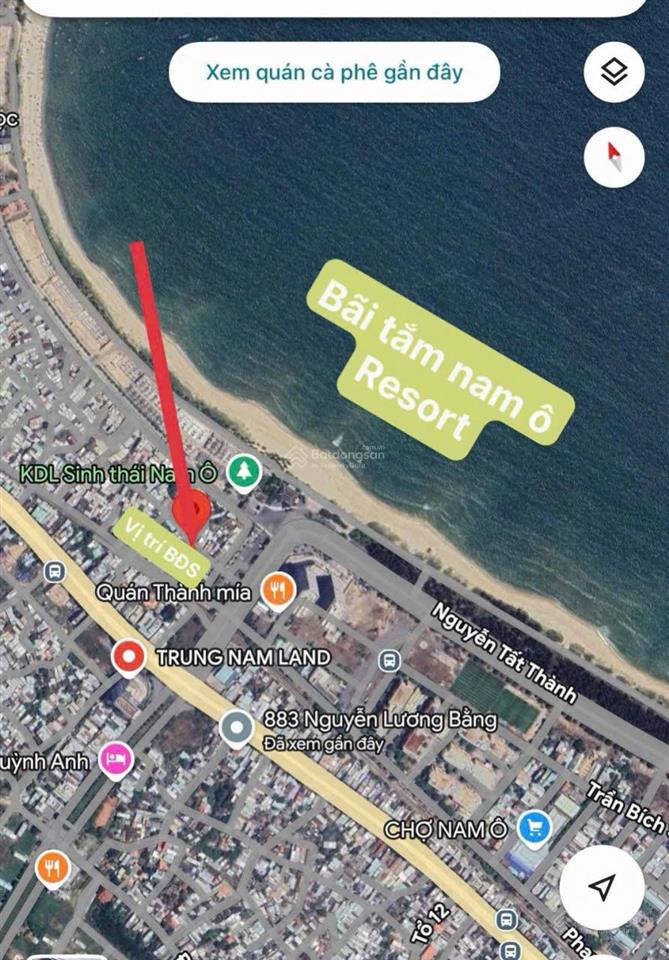 Đất biển nam ô 79m2 giá 2.7 tỷ có thương lượng, cách biển 150m, ô tô vào nhà, cách công viên 40m