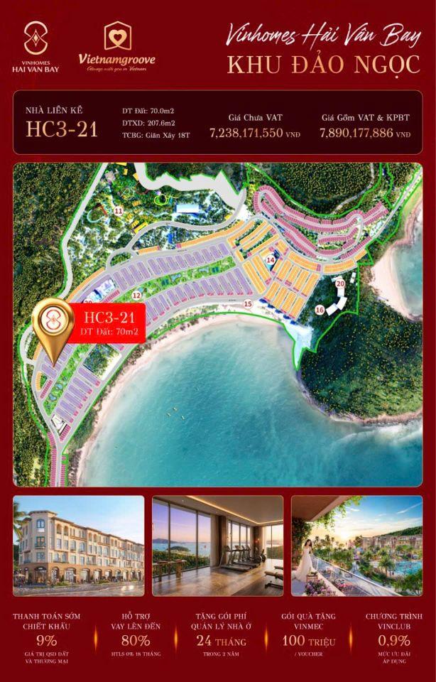 NHÀ PHỐ LIỀN KỀ PHÂN KHU ĐẢO NGỌC GIÁ TỐT CHO NHÀ ĐẦU TƯ, DT:70M2, GIÁ 7 TỶ 134- SỐ LƯỢNG CÓ HẠN