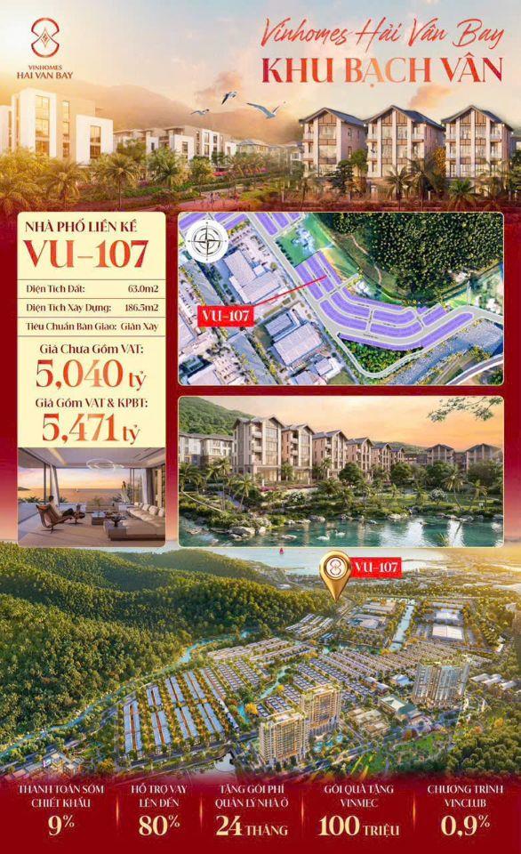Hàng đẹp khu Bạch Vân-Hải Vân Bay.Nằm gần trường học, công viên. Giá chỉ nhỉnh 5tỷ 