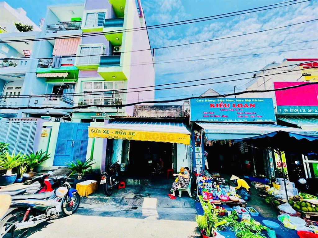 (giá tốt) mặt tiền kinh doanh ngay chợ tân hương (4m x 19m) nhà 1 lầu chỉ 11 tỷ,  0987 788 ***