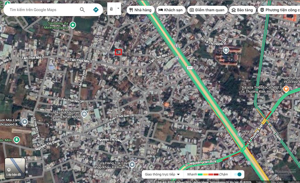 Đất 10x26m góc 2mt full thổ cư hẻm xe tải tránh nhau, tân thới nhì 1