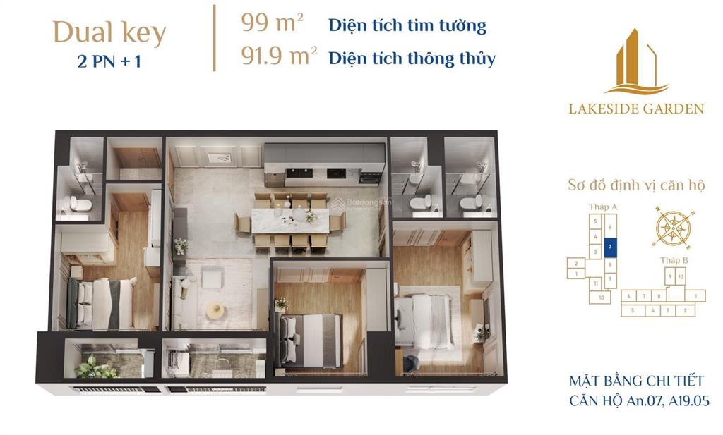Bảng giá chung cư cao cấp lakeside garden ven hồ phương lưu  sổ hồng lâu dài  giá tốt căn 2pn