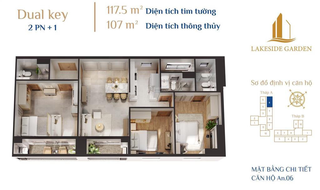 Bảng giá chung cư cao cấp lakeside garden ven hồ phương lưu  sổ hồng lâu dài  giá tốt căn 2pn