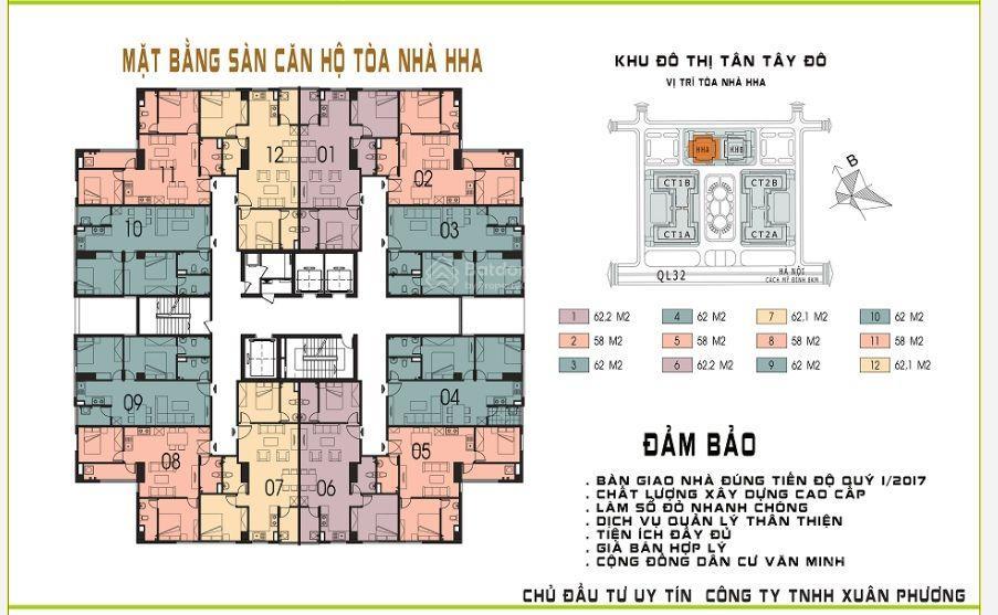 Bán căn góc 2pn toà hha chung cư xphomes tân tây đô. full đồ về ở, sẵn sổ công chứng, hỗ trợ vay nh