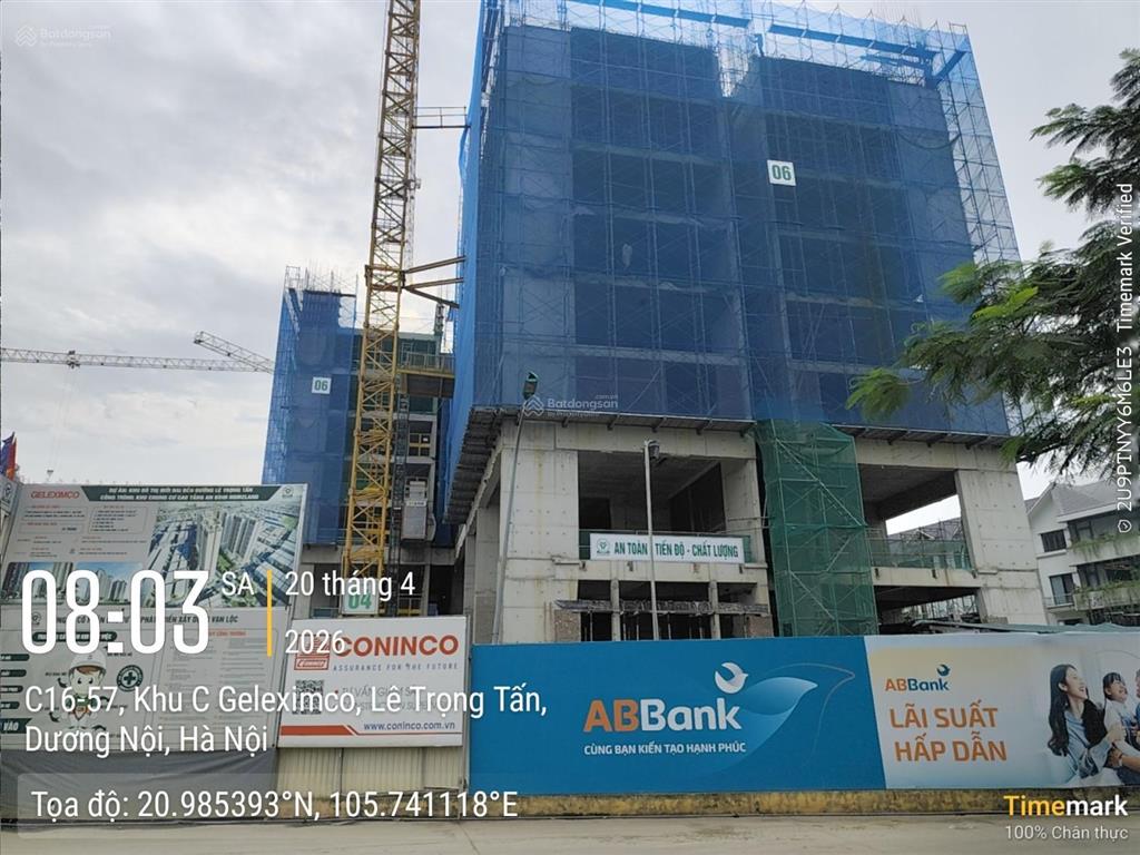 Bán 2pn+ dt 73.9m2 giá tốt nhất, căn 07 tầng 11 toà c2 an bình homeland. ký trực tiếp cđt geleximco
