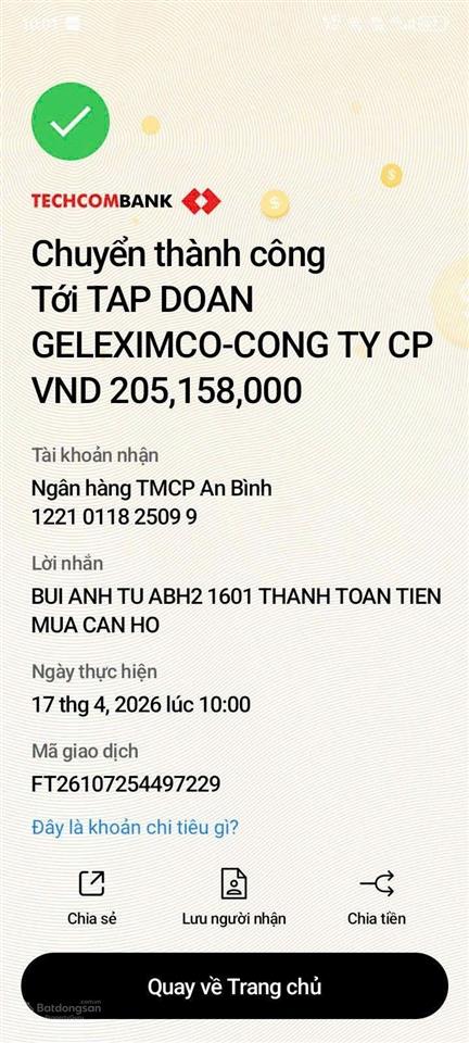 Bán căn góc 3pn đẹp nổi bật dự án an bình homeland. toà c4 căn 10 hướng đông nam view thoáng. ký tt