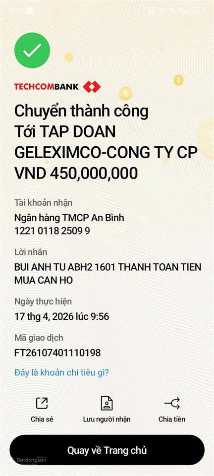 Bán căn góc 3pn đẹp nổi bật dự án an bình homeland. toà c4 căn 10 hướng đông nam view thoáng. ký tt