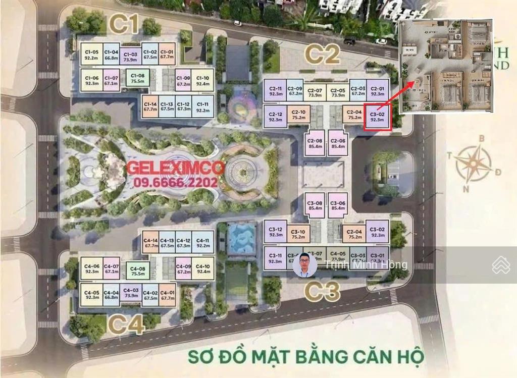 Hiếm có 3pn 92.4m2 thông thủy giá chỉ 6.35 tỷ  chung cư an bình homeland geleximco. căn 10 toà c1