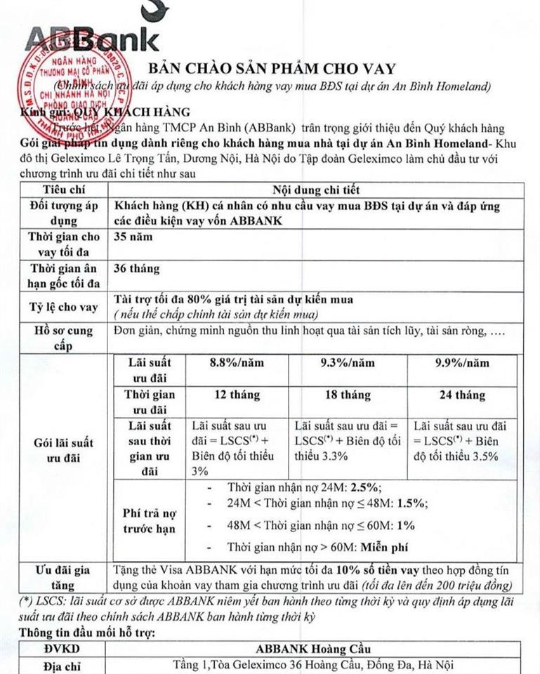 Hiếm có 3pn 92.4m2 thông thủy giá chỉ 6.35 tỷ  chung cư an bình homeland geleximco. căn 10 toà c1