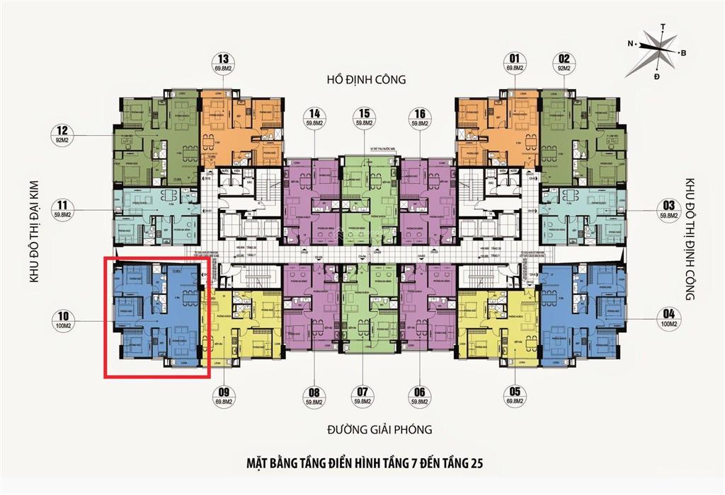 Bán căn 3pn 90m2, căn số 10 toà b chung cư ct36 định công. hướng đông năm đẹp, sẵn sổ đỏ, tầng đẹp
