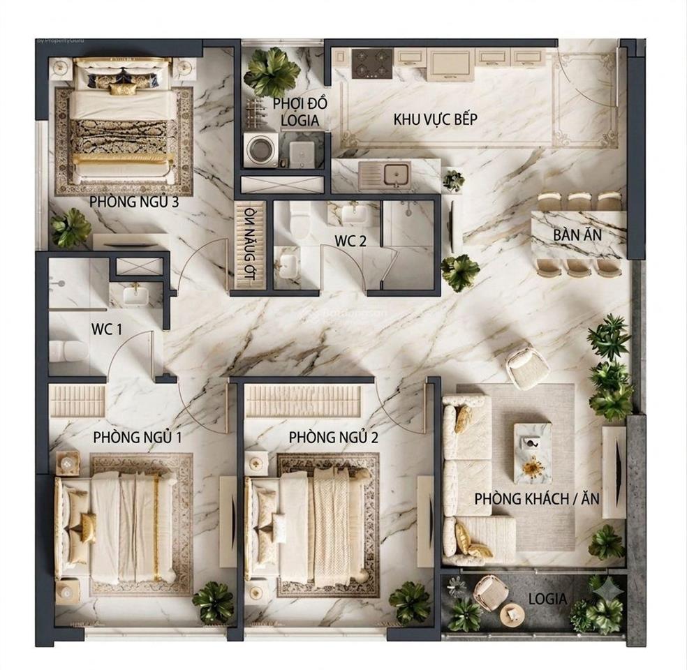 Bán căn 3pn 92.2m2 hướng đông nam đẹp của an bình homeland. c4  1605 (căn 05 toà c4) chỉ 67tr/m2