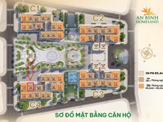 Bán căn c41007 căn 2pn 67,1m2 an bình homeland  geleximco. view nội khu đẹp giá chỉ 4.35 tỷ bp