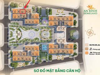 Bán căn 2pn+ giá tốt an bình homeland. c11003 view thoáng về mỹ đình. 74m2 thông thủy. giá 4.8 tỷ