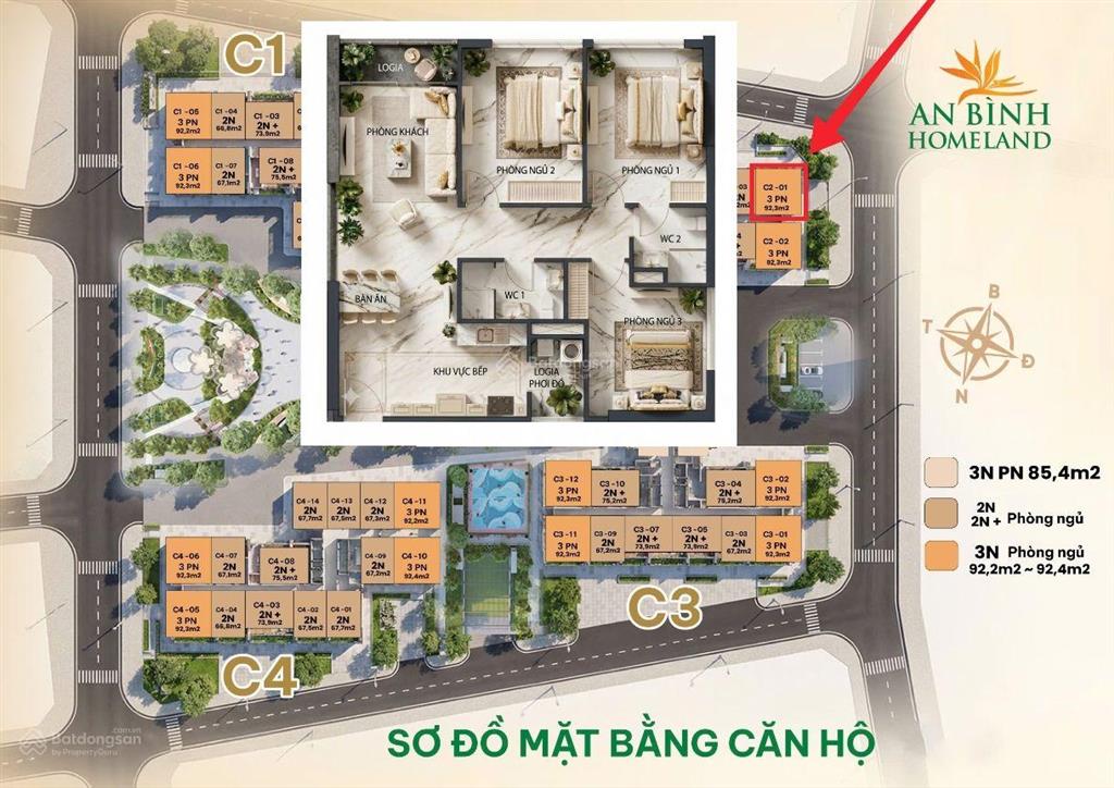 Căn góc 3pn 92.3m2 giá tốt an bình homeland  geleximco. chỉ 5.99tỷ bao thuế phí. sẵn hđmb