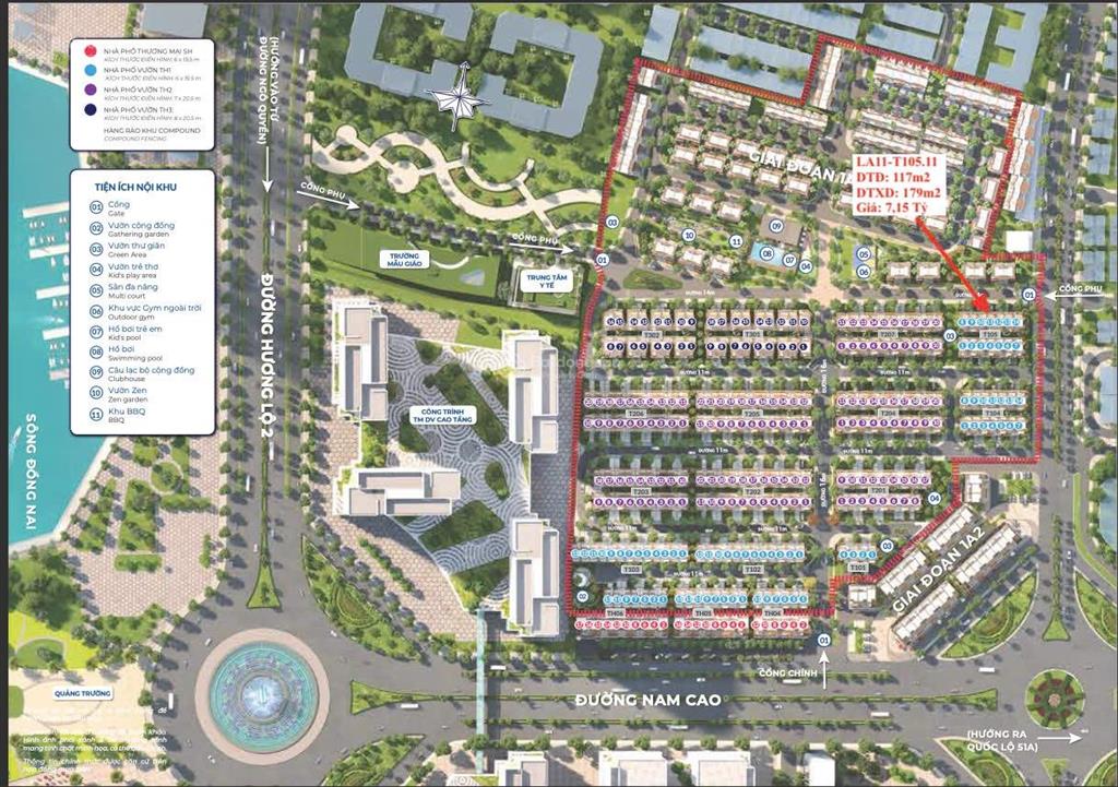 Chủ cần chuyển nhượng lại căn nhà phố vườn gardenia 6x19.5 giá 7tỷ150 sẵn sổ hồng công chứng ngay