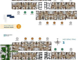 Hàng hiếm mizuki park 80m2 giá chỉ 4 tỷ 550 nhà trống xem nhà lúc nào cũng được 2pn2wc sẵn sổ hồng