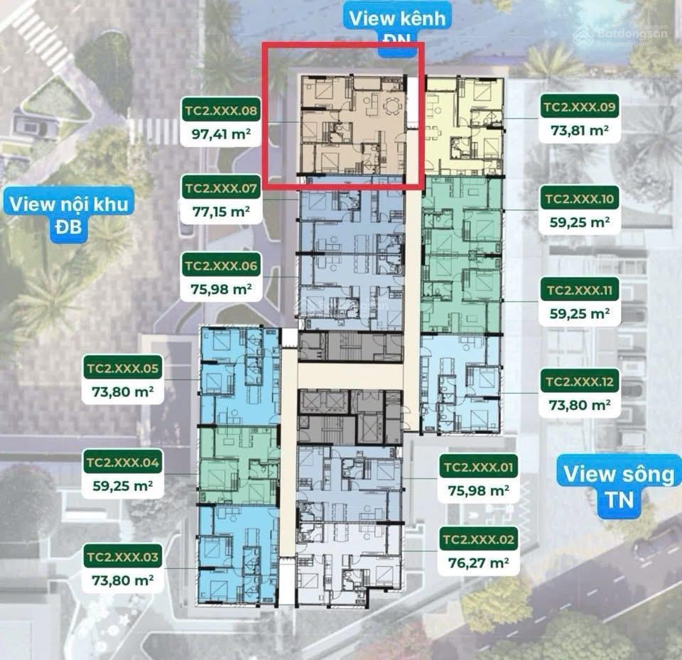 Thiết kế tinh tế 97m (3pn 2wc), rộng rãi cho cả gia đình cùng tận hưởng không gian 26 ha mizuki