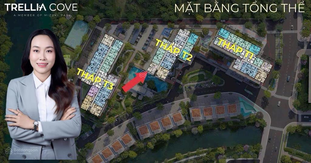 Căn góc 2pn view sông trellia cove | chiết khấu khủng 13.5%