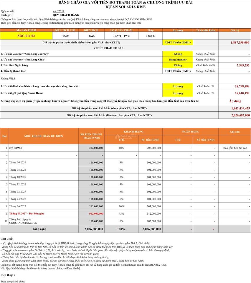 Tháp c  solaria rise chính thức "trình làng" cơ hội vàng tại waterpoint