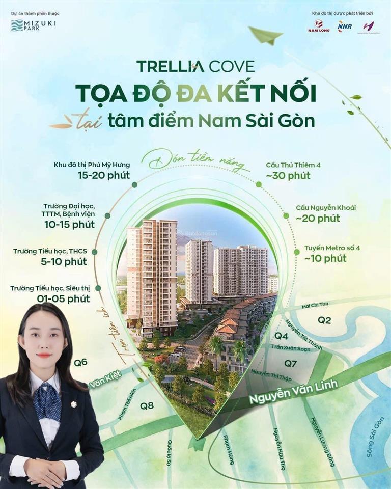Cơ hội vàng sở hữu căn hộ trellia cove 2pn 2wc (76m) view sông cực thoáng