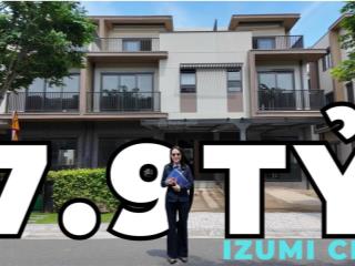 Nhà phố vườn izumi city 7x20.5m (143,5m2) giá 7,9 tỷ mua trực tiếp cdt sẵn nhà trả góp 0915 765 ***
