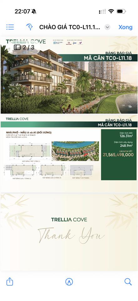 Trellia cove nhà phố giá tốt, 6x21 giá sau ck chỉ từ 18 tỷ 869  e ngọc xem nhà thực tế ngay
