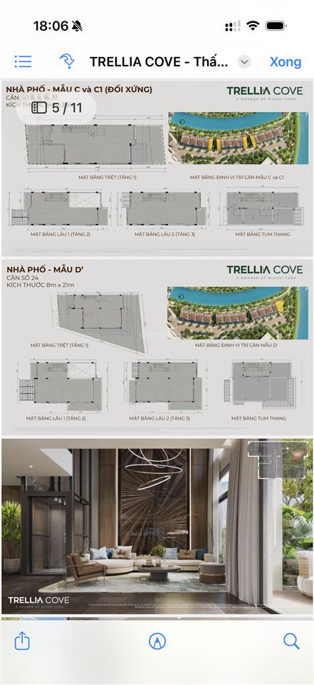 Tiềm năng tăng giá và lý do nên sở hữu trellia cove nhà phố giỏ hàng chủ đầu tư 24 căn trả giãn
