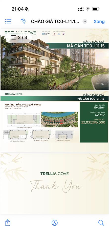 Siêu phẩm nhà phố ven sông trellia cove sở hữu ngay tc0l11.15 tiến độ đến tận 2027