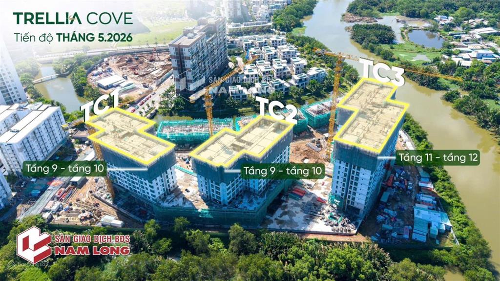 Siêu phẩm nhà phố ven sông trellia cove sở hữu ngay tc0l11.15 tiến độ đến tận 2027