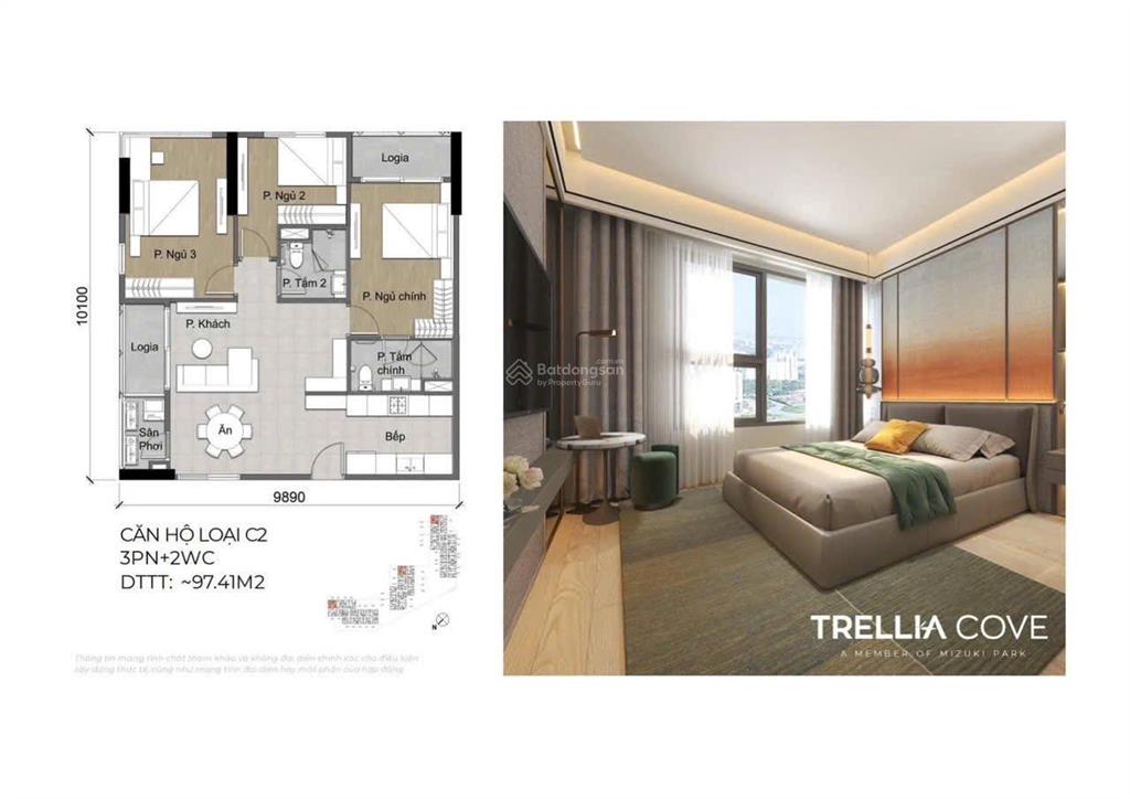Trellia cove là phân khu căn hộ compound cuối cùng thuộc đại đô thị mizuki park 26ha mở bán 7/2026