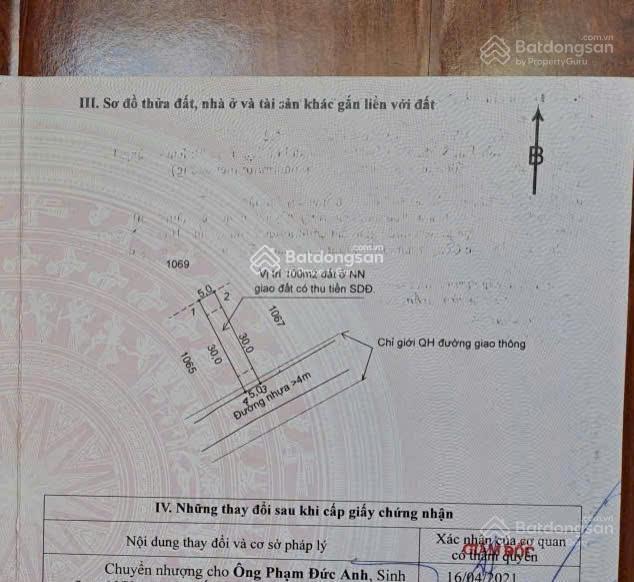 Bán gấp đất 300m2 full thổ cư đối diện ubnd châu pha  sát cao tốc, kcn sonadezi. chỉ 1.3 tỷ/nền