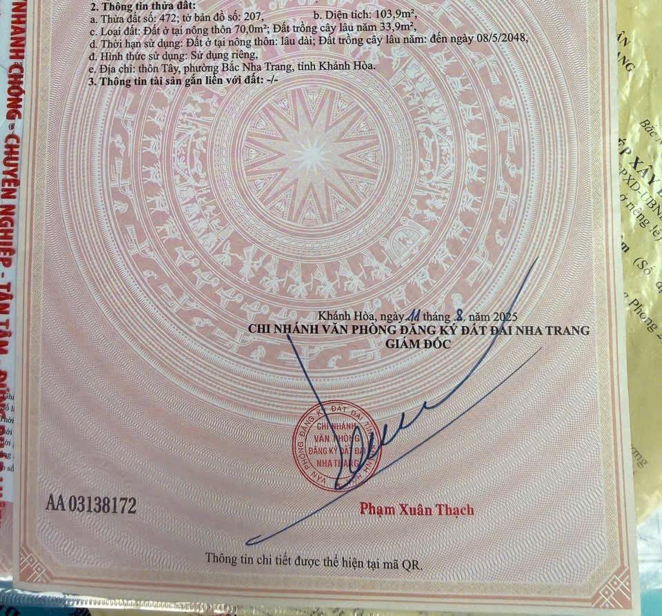 Bán Nhà Mới Tinh Có Sân Ô Tô Khu Bắc Nha Trang - Đường 6m (QH 10m) - Diện Tích 104m2 -