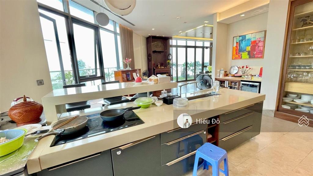 Cho thuê penthouse một trong số ít 400m2 4n4w full đồ siêu cao cấp. ban công chạy quanh nhà