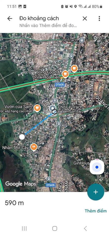 Cho thuê đất ở 150m2 lâu dài (dt = 6mx25m) cách chợ lệ trạch 600m, cho thuê 1 triệu / tháng