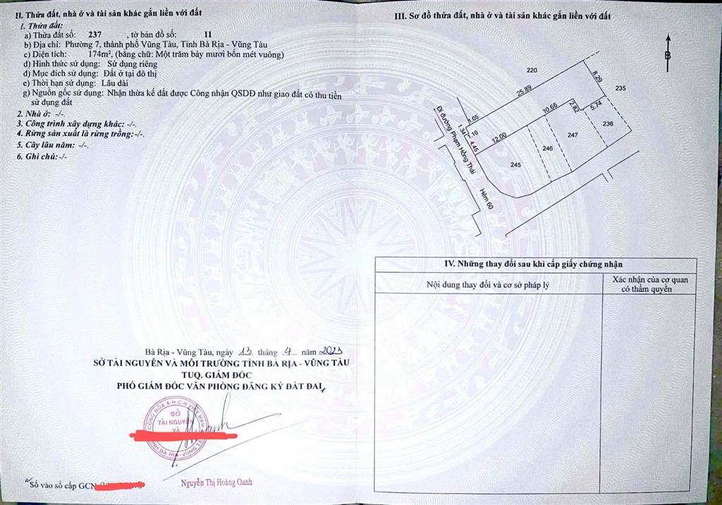 Chính chủ bán nhà riêng  đón mở rộng đường 12m phạm hồng thái vũng tàu  sẵn dòng tiền