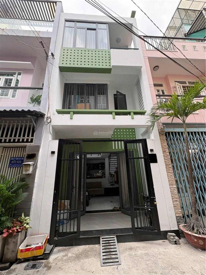 Hẻm xe hơi thông gò dầu, p.tân sơn nhì, q.tân phú  nhà mới 3 tầng đúc  giá 7.35 tỷ thương lượng.