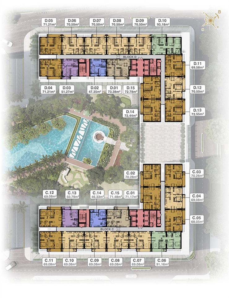 Bán căn hộ lavita thuận an, 1,907 tỷ, 50m2, 1pn, 1wc