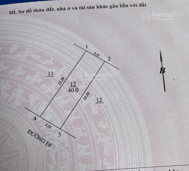 Đất đông ngạc phân lô vỉa hè ô tô tránh trước nhà gần trường học, chợ  dt 40mx 11,6 tỷ